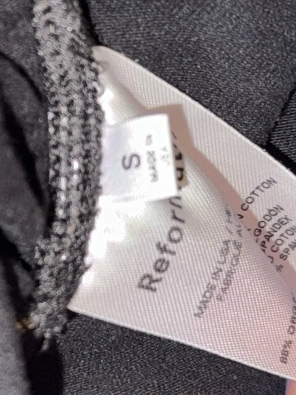 Reformation Black Mock Neck Sleeveless Tank